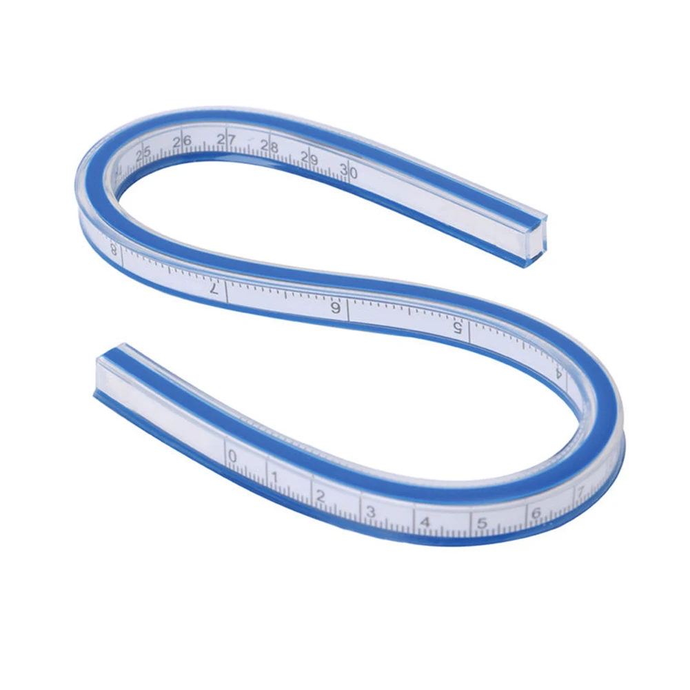 

New High Quality 30CM 40CM 50CM 60CM Flexible for curve Ruler Drawing Paint Bendy for curve Measure Drafting