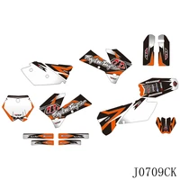 full graphics decals stickers motorcycle background custom number name for ktm sx sxf 125 250 450 525 2005 2006