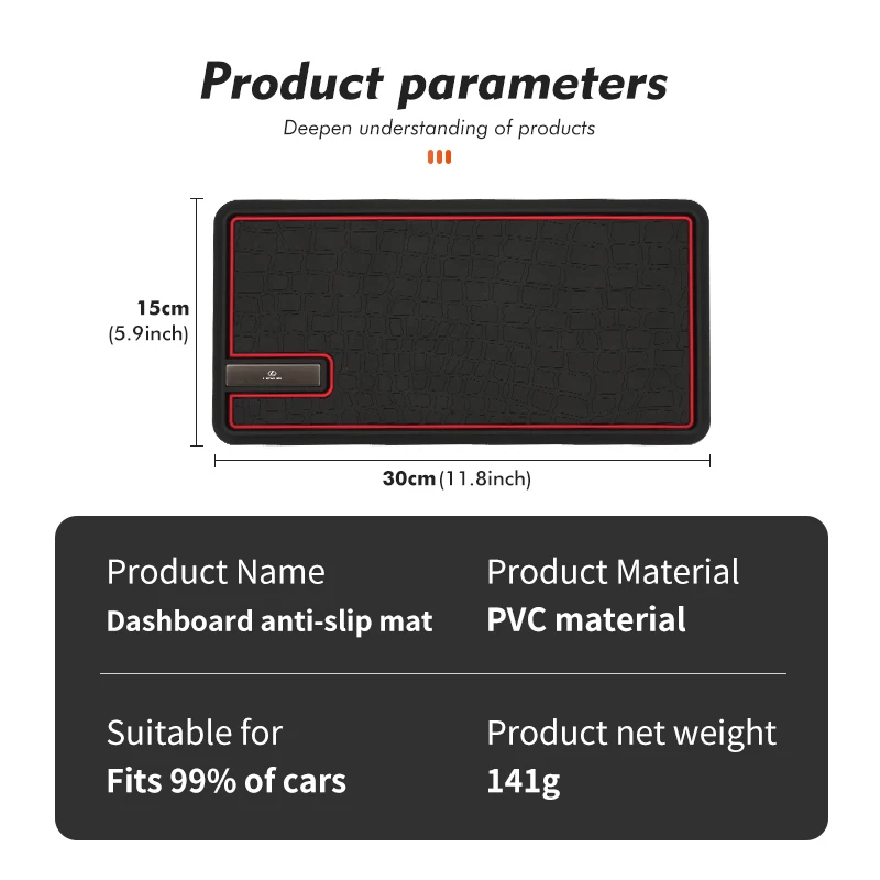 Противоскользящий коврик для телефона на приборную панель автомобиля с