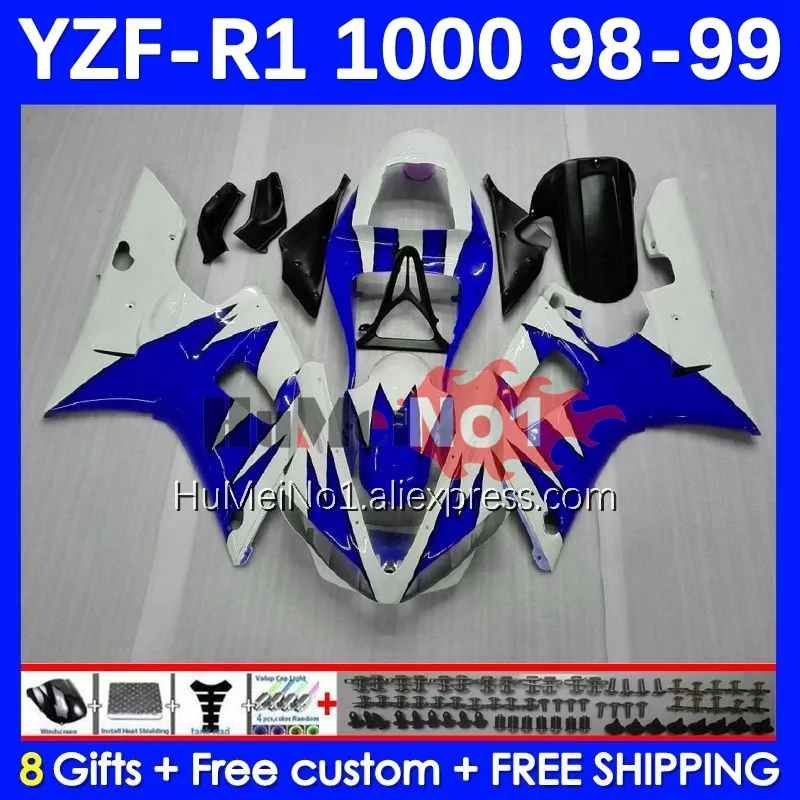 

Body For YAMAHA YZF R 1 1000 CC 1000CC 98-99 156No.78 YZF R1 YZF1000 YZFR1 98 99 YZF-1000 YZF-R1 1998 1999 Fairing blue flames