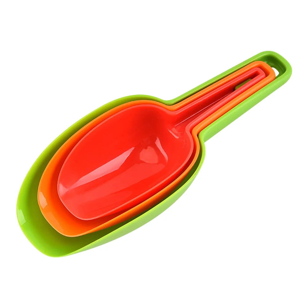 

3Pcs Multipurpose Flour Shovels Useful Ice Shovels Plastic Rice Shovels