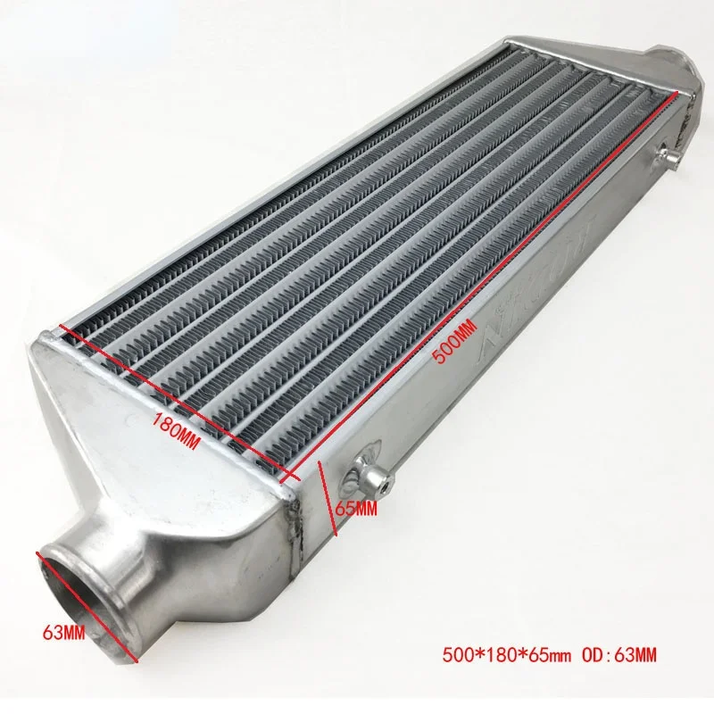 

Front Mount intercooler 510*180*65mm Universal Turbo Intercooler bar&plate OD=63mm