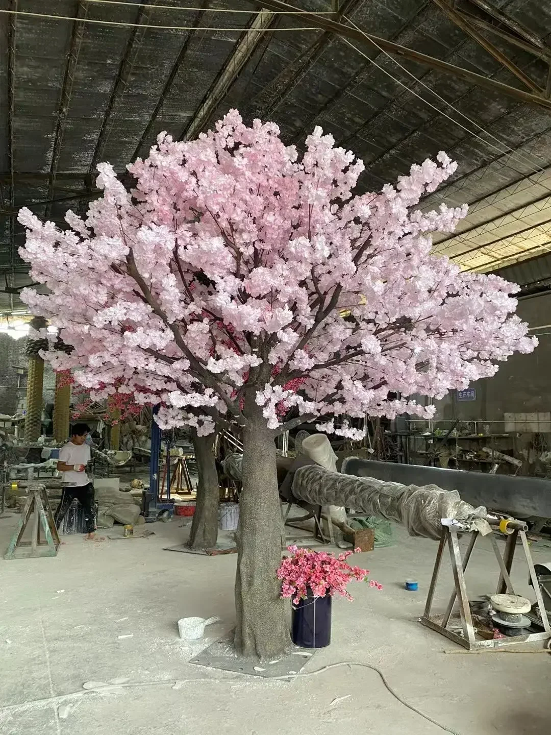 Новое искусственное украшение набор цветов вишни большое дерево Сакура