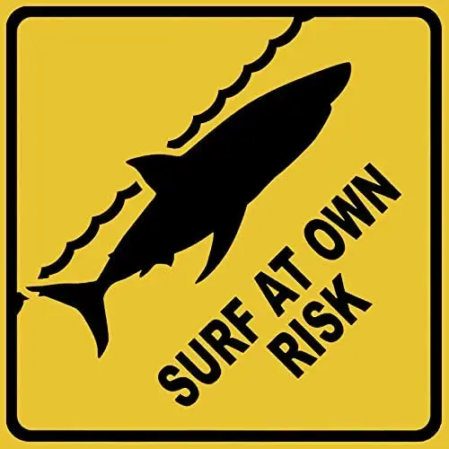 Алюминиевый металлический предупреждающий знак для серфинга на собственном