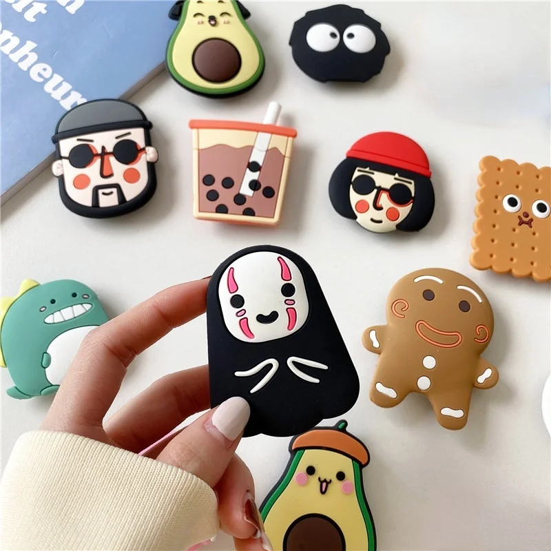 

Luxury Cute Cartoon Phone Socket Ring Phone Holder For IPhone Mobile Phone Accessories Phone Stand Holder Car Mount Stand Socket