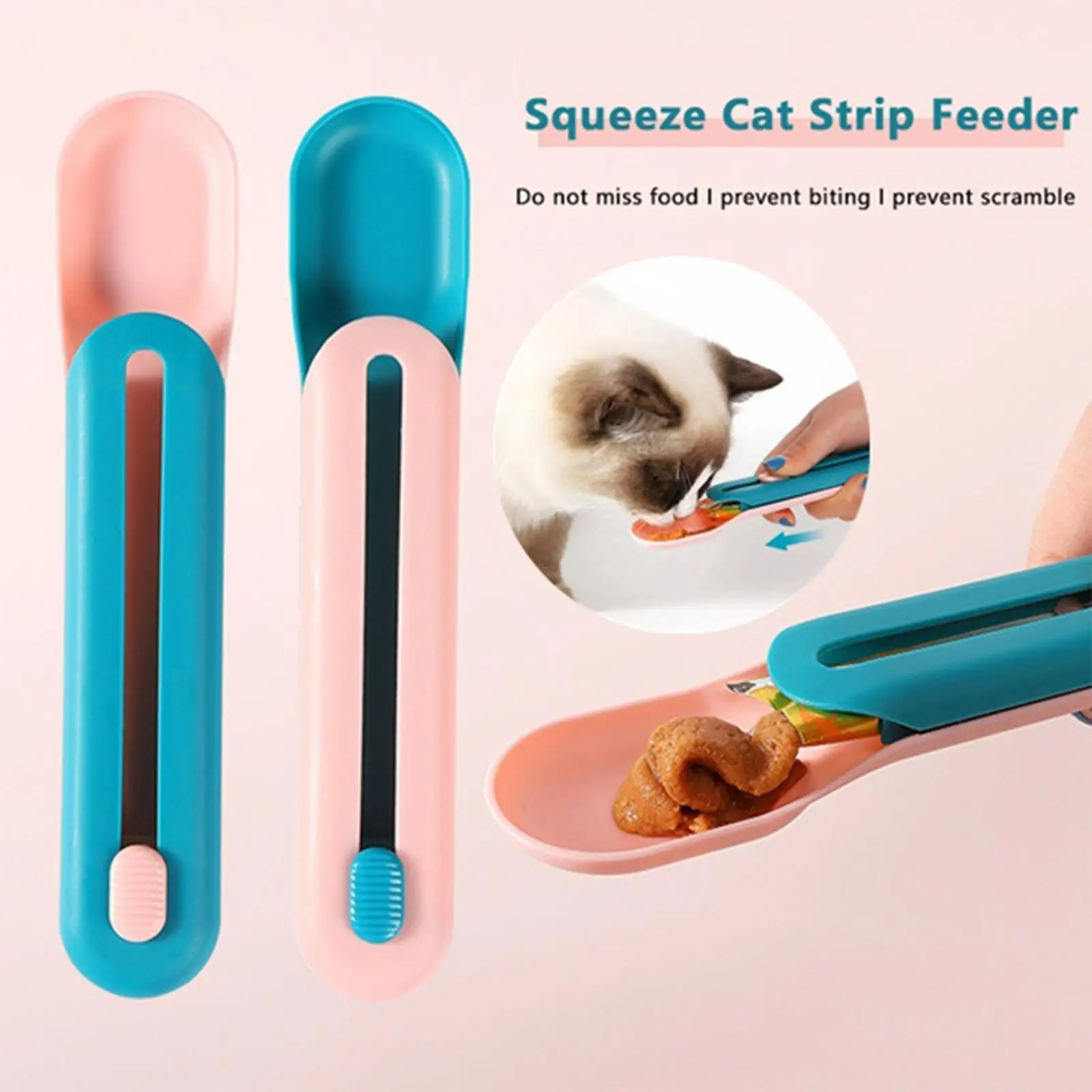 

Pet Feeding Spoon Cat Strip Squeezer Snacks Feeding Feeder Kitty Can Food Puppy Liquid Supplies Pet Eating Opener Spoon S3S4