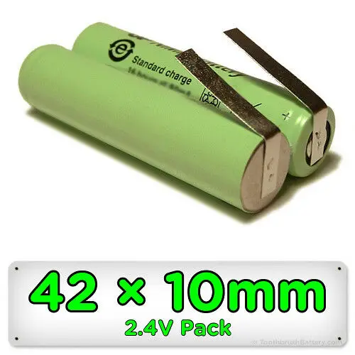 

Replacement Trimmer Shaver Battery 42mm x 10mm 2.4V NiMH for Remington Barba etc
