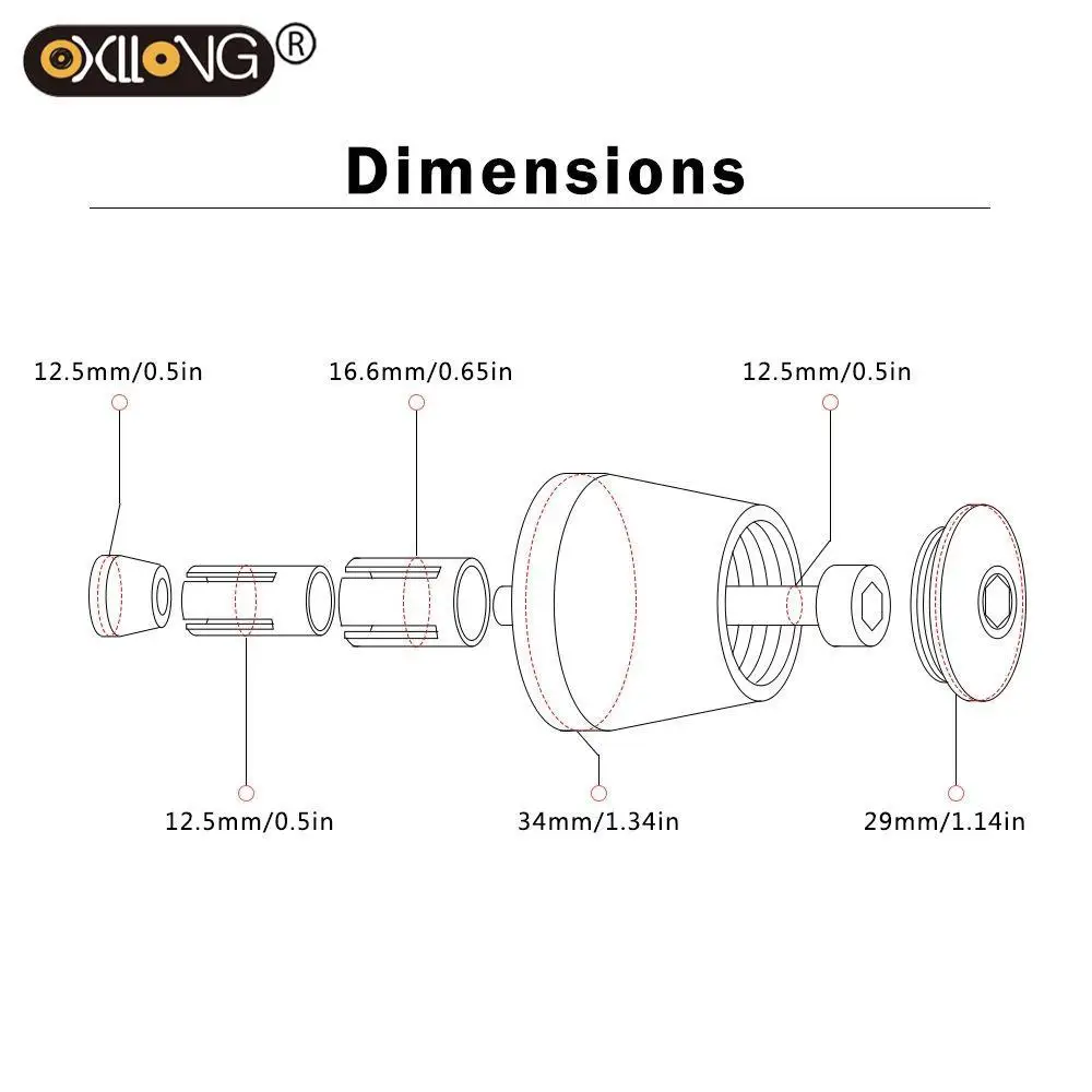 CNC 22 мм ручки для Руля Мотоцикла крышка руля заглушки Yamaha R1 R3 R6 R125 | Автомобили и