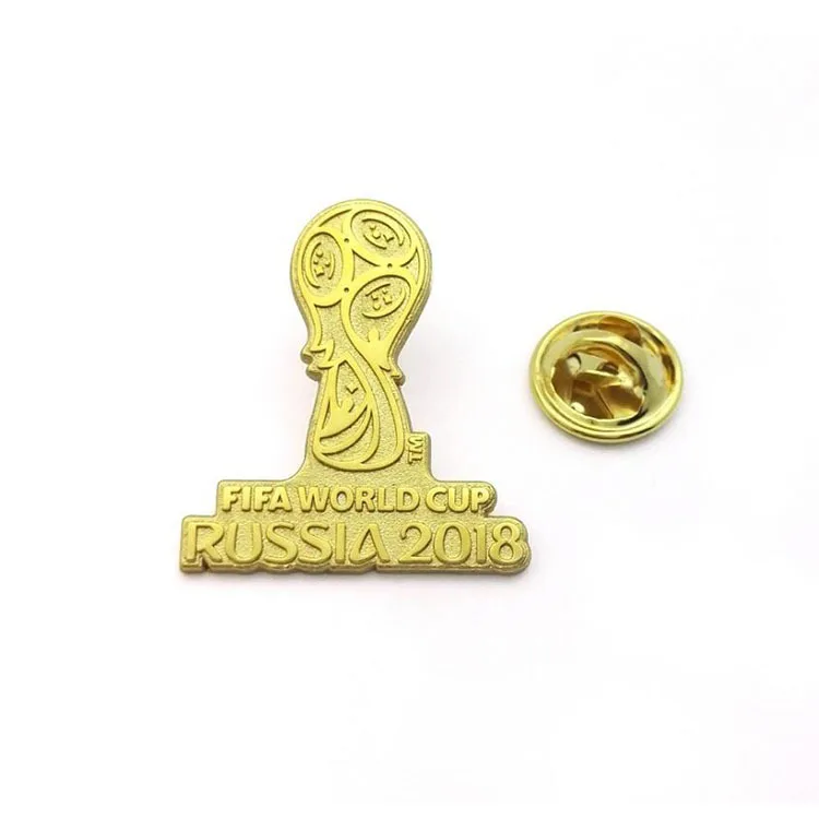 

Genuine anti counterfeit 2018 World Cup gold cup badge gold