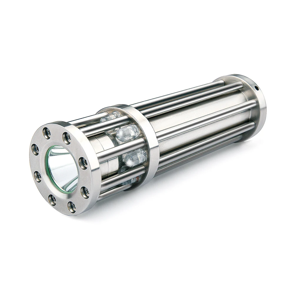 

UniqueFire F8 Hand-Made Stainless Steel Tactical Flashlight R5 LED Super MINI Flashlight Pocket Lamp Camping Light