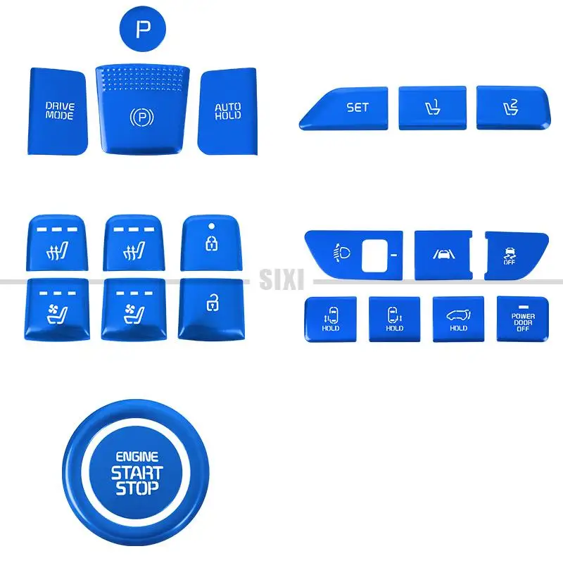 Для Kia Carnival Sedona KA4 2021 2022 полноразмерная декоративная пуговица для салона