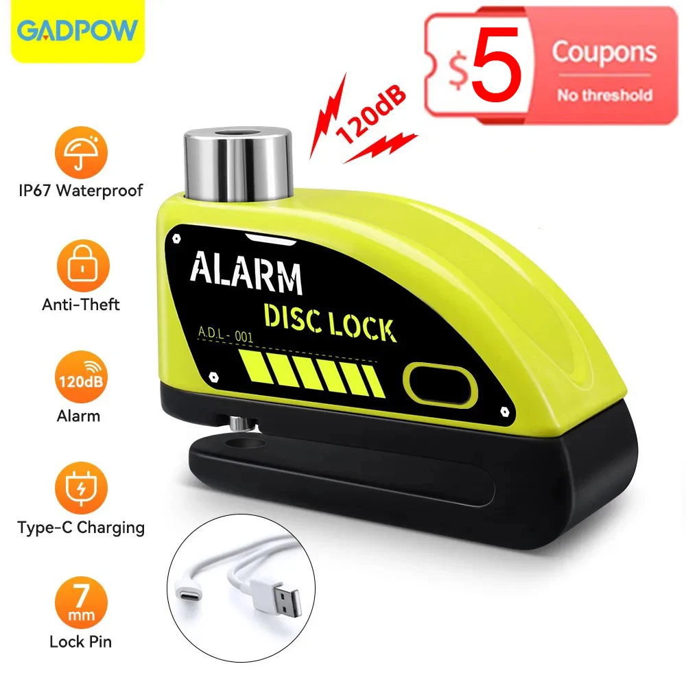 Сигнализация Gadpow аккумуляторная для мотоцикла