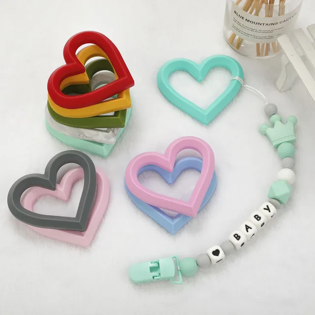 1PC Cartoon Leaf Baby Silicone Teether BPA Free Cute Leaf Food Grade Silicone Pendant Teething Rattle for Baby Accessories Toys 5