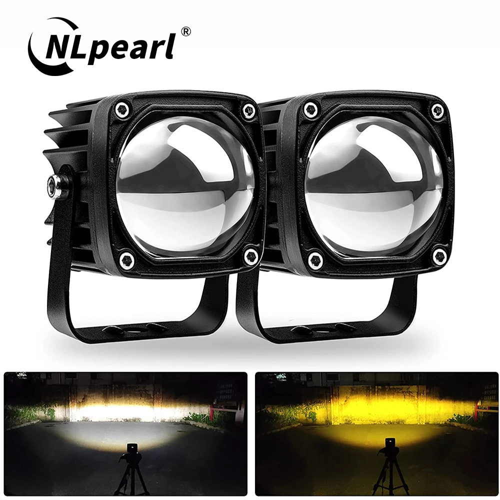 

ANMINGPU 6000k/3000k LED Work Light Bar 12V 24V White Yellow Offroad Divring Fog Lights for Car Truck Atv 4x4 LED Headlights