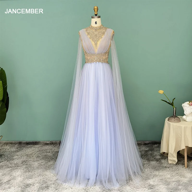 

Элегантное синее вечернее платье с высоким воротником, со стразами с длинным рукавом, расшитое блестками, тюль, вечерние, вечернее платье LSCZ13 Vestidos De Fiesta