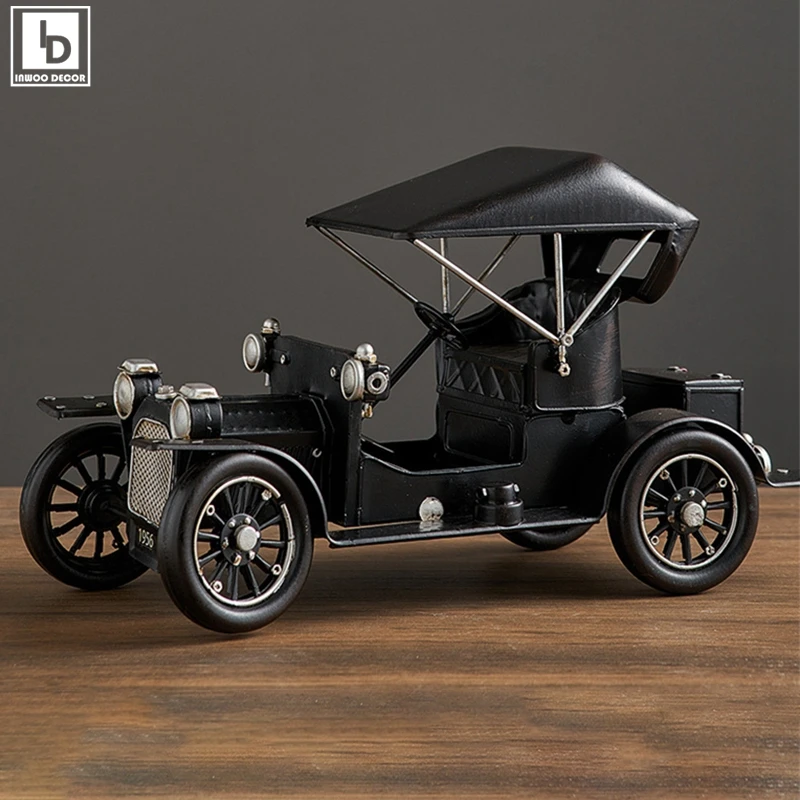 

Creative Retro Nostalgic Metal Iron Vintage Car Home Decor Table Cabinet Living Room Car Ornaments Decoration Accessories Gifts