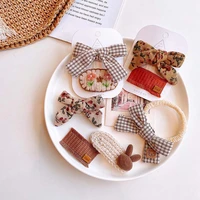 2pcset vintage cotton linen bow hair clip barrettes for baby girl floral print hairpins baby hair accessories %d0%b7%d0%b0%d0%ba%d0%be%d0%bb%d0%ba%d0%b0 %d0%b4%d0%bb%d1%8f %d0%b2%d0%be%d0%bb%d0%be%d1%81