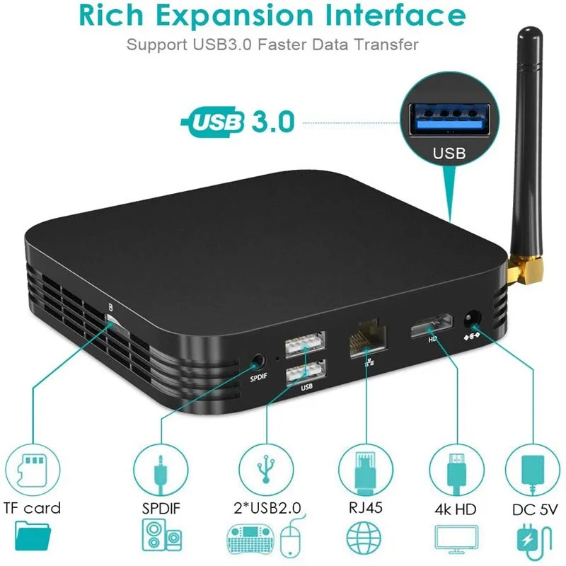 

Приставка Смарт-ТВ Allwinner H6, 2021 H, 4 + 32 ГБ, Android 9,0, Wi-Fi, Интернет