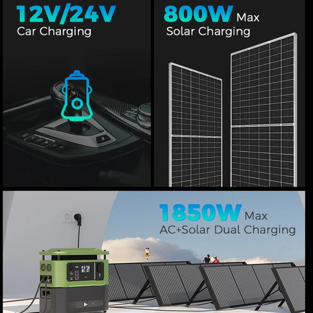 Портативная электростанция FSENERGY FT3600 2000 Вт/3000 Вт домашний резервный солнечный