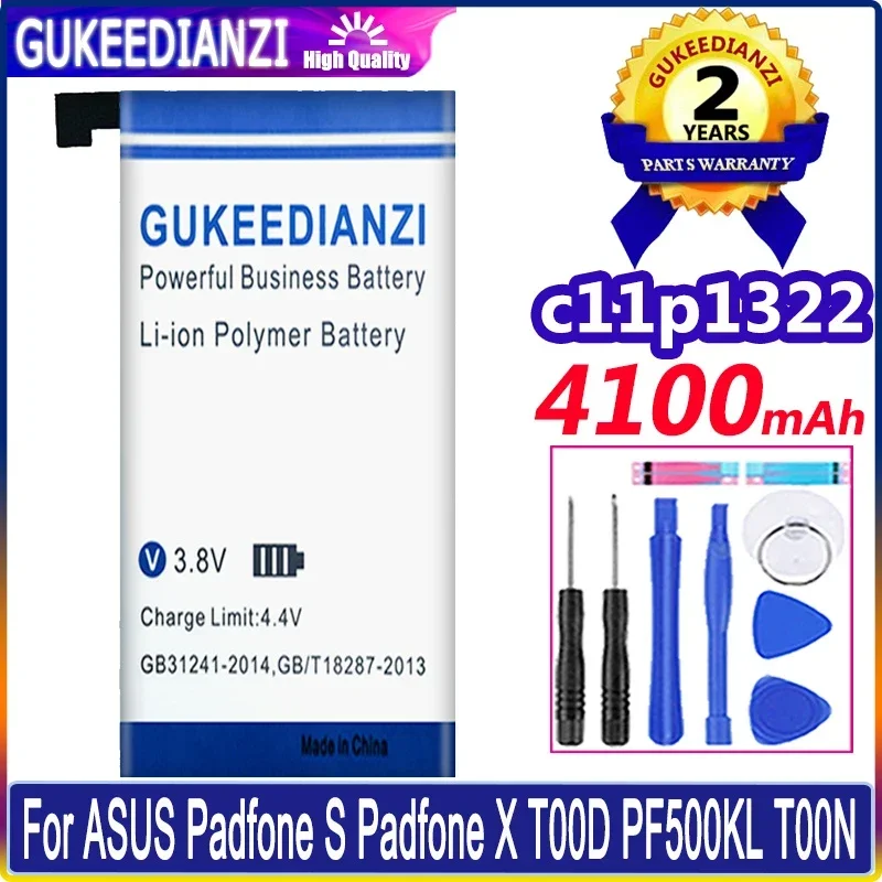 Аккумулятор GUKEEDIANZI 4100mAh c11p1322 для ASUS Padfone S X T00D PF500KL T00N батарейки