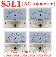 85l1 ac analog current meter panel 50ma 500ma 1a 5a 10a 20a 50a 100a gauge current mechanical ammeter