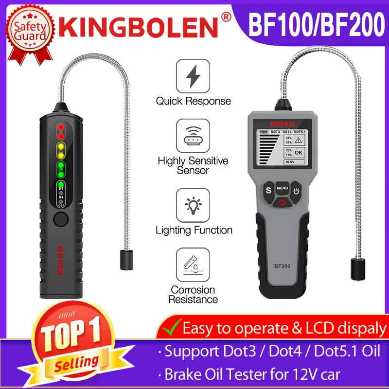 

12V Universal Brake Fluid Tester Accurate Oil Quality Diagnostic Tool LED Indicator Liquid Testing Pen Automotive Brake Oil Test