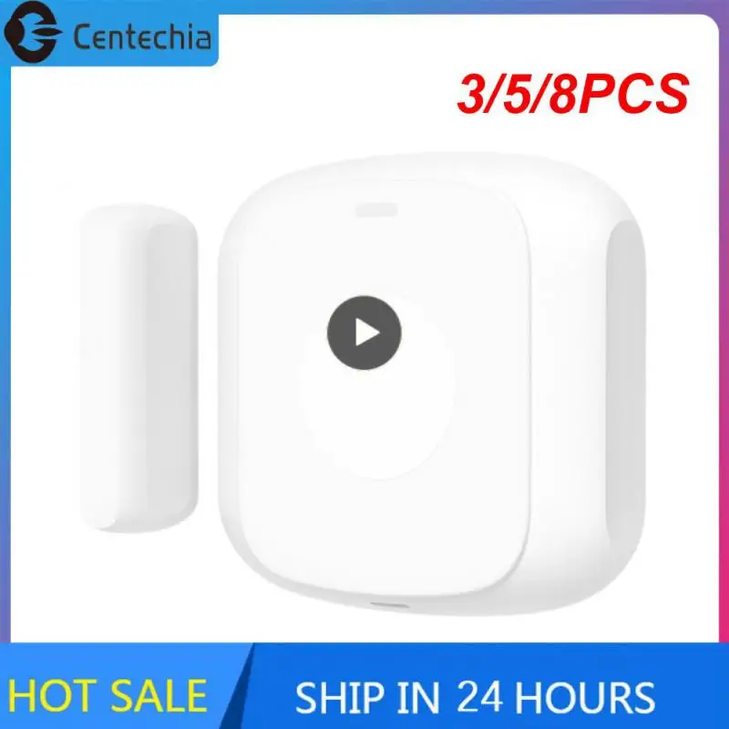 

3/5/8PCS Home Security Scene Function Door And Window Entry Sensor Ultra Low Power Consumption Alarm Burglar Security Protection