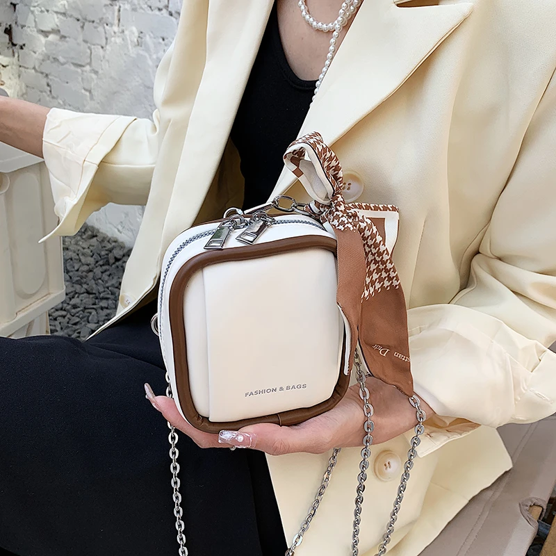 

Summer Mini Fashionable Macaron Women's Bag 2022 New Fashion Match Chain Messenger Bag Small Square Bag