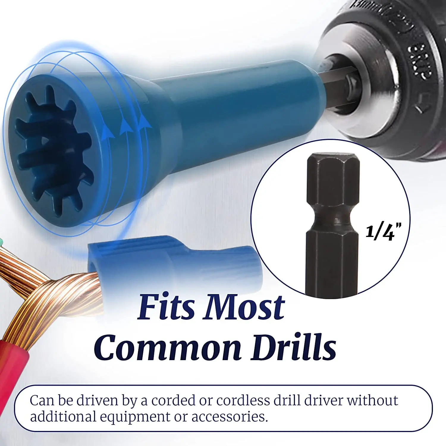 

Professional Electric Swivel Wire Accessories Electric Twisting Tools Connector Crimping Winding Wire Power Hand Electrician