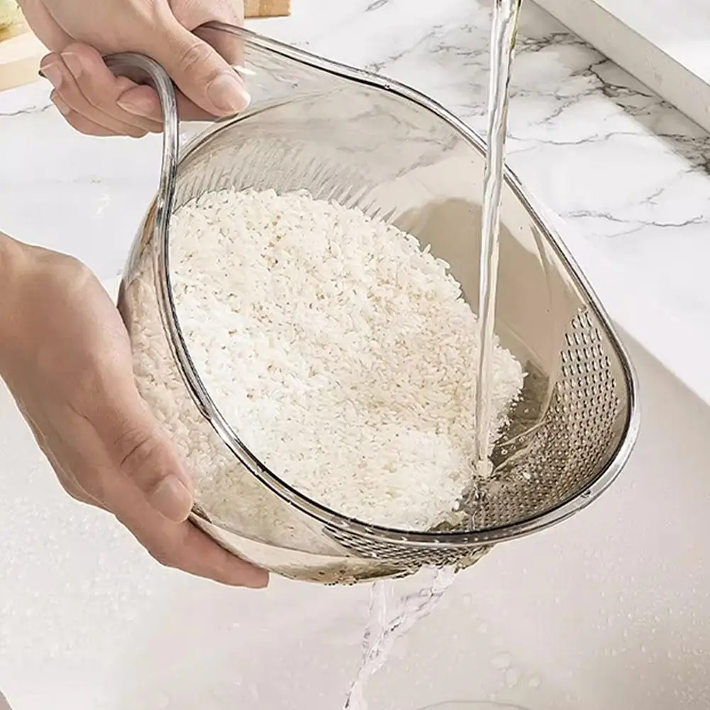 Фильтр для мытья риса сетка корзины сток фруктов и овощей с ручкой домашняя