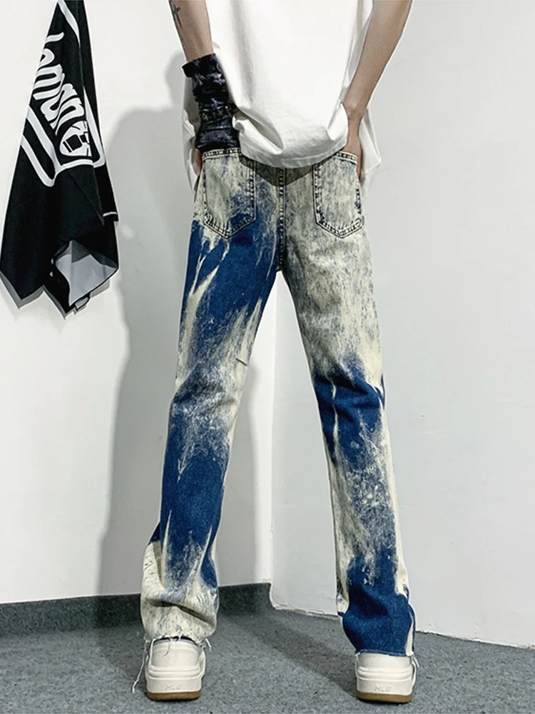 Men's Loose Fit Tie-Dye Jeans Hip-Hop Harem Pants Y2K Streetwear Male Female Casual Long Trousers Baggy Jeans Y2k Men’s Jeans
