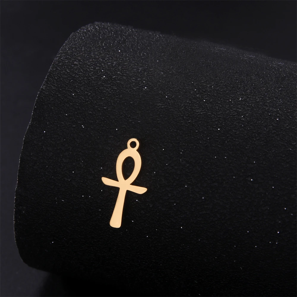 10pcs/Lot Hathor God Symbol Pendant Accessory Wholesale Stainless Steel Diy Necklace Bracelet Earrings Charms For Jewelry Making