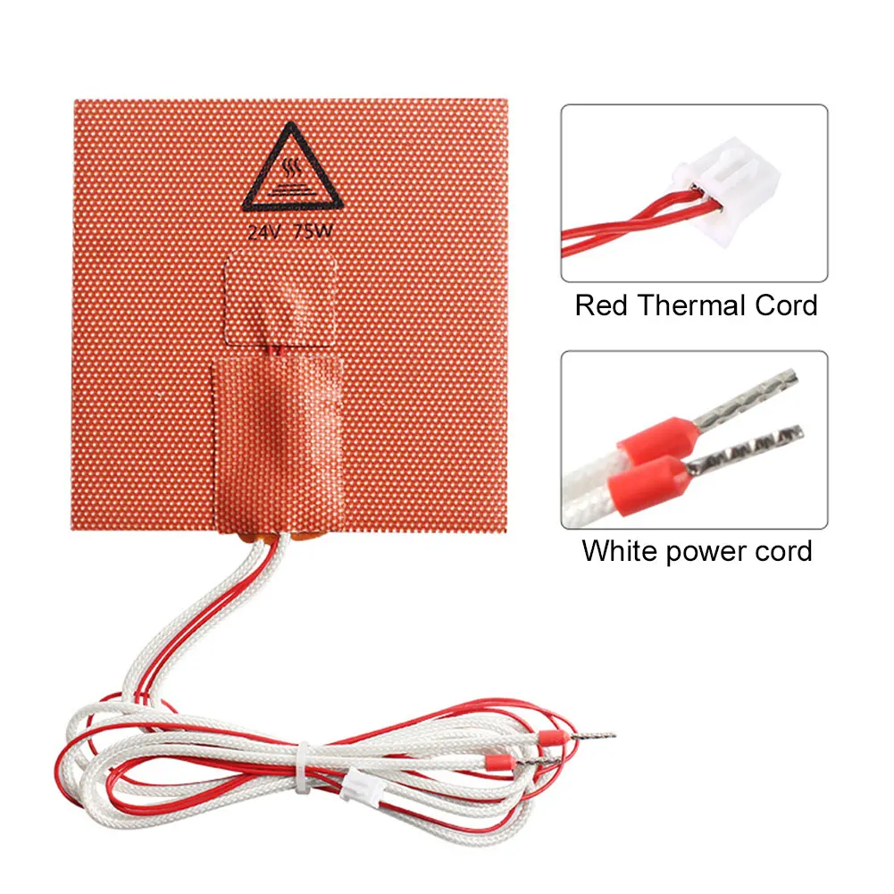 VONON 75 Вт 100x100 Мм 3D-принтер С Подогревом Коврик Для Кровати NTC 100K Управляемая