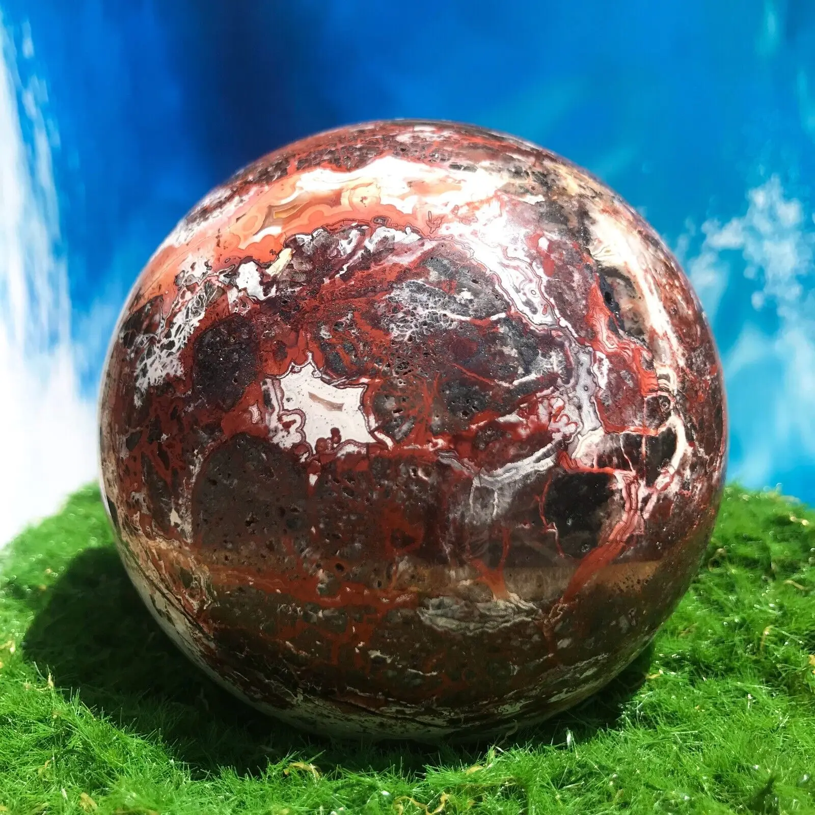 

Natural Mexican Stone Quartz Ball Crystal Sphere Mineral Specimen Healing
