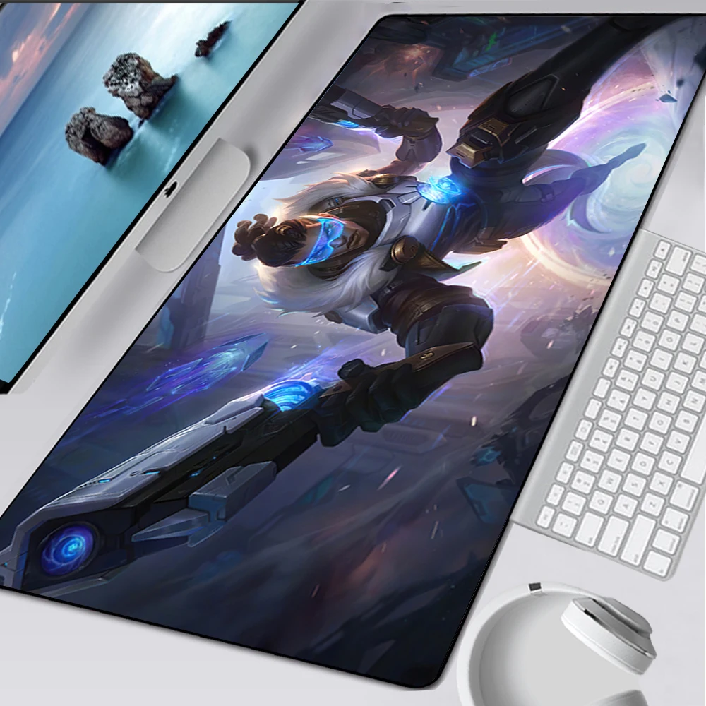 Фото League of Legends Pulsefire Skin Большой игровой коврик для мыши Компьютерный коврик для мыши PC Gamer Коврик для мыши XXL Коврик для клавиатуры ноутбука Настольный коврик №2