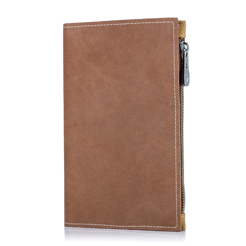 Free Customized Name Genuine Leather Passport Holder Lady Cowhide Travel Accessories Zipper Wallet for Men Gift Card Holder DIY