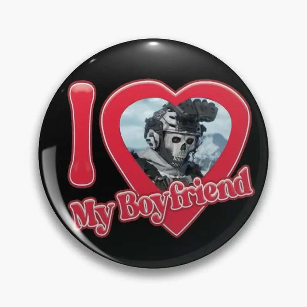 

Брошь в виде призрака на пуговицах, с изображением Симона Райли, треска mw2mw3, ювелирный аксессуар, брошь на заказ, модные значки на лацкан