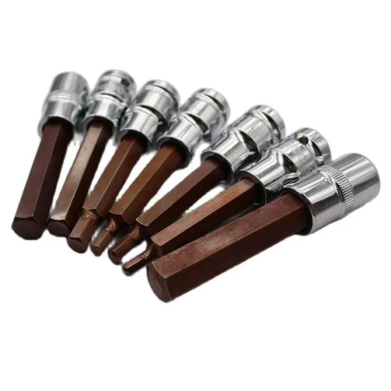 

Набор шестигранных головок 1/2 дюйма 100 мм H4 H5 H6 H7 H8 H10 H12 H14 H17 H19