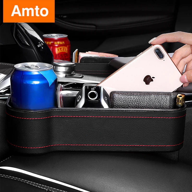 Купи Car Seat Crevice Storage Box Seat Gap Slit Pocket Catcher Organizer Universal Car Seat Organizer Card Phone Key Holder Pocket за 507 рублей в магазине AliExpress