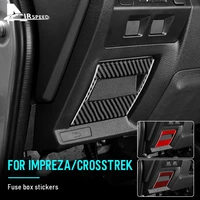 sticker for subaru impreza crosstrek car fuse box holder storage frame cover sticker carbon fiber accessories interior trim