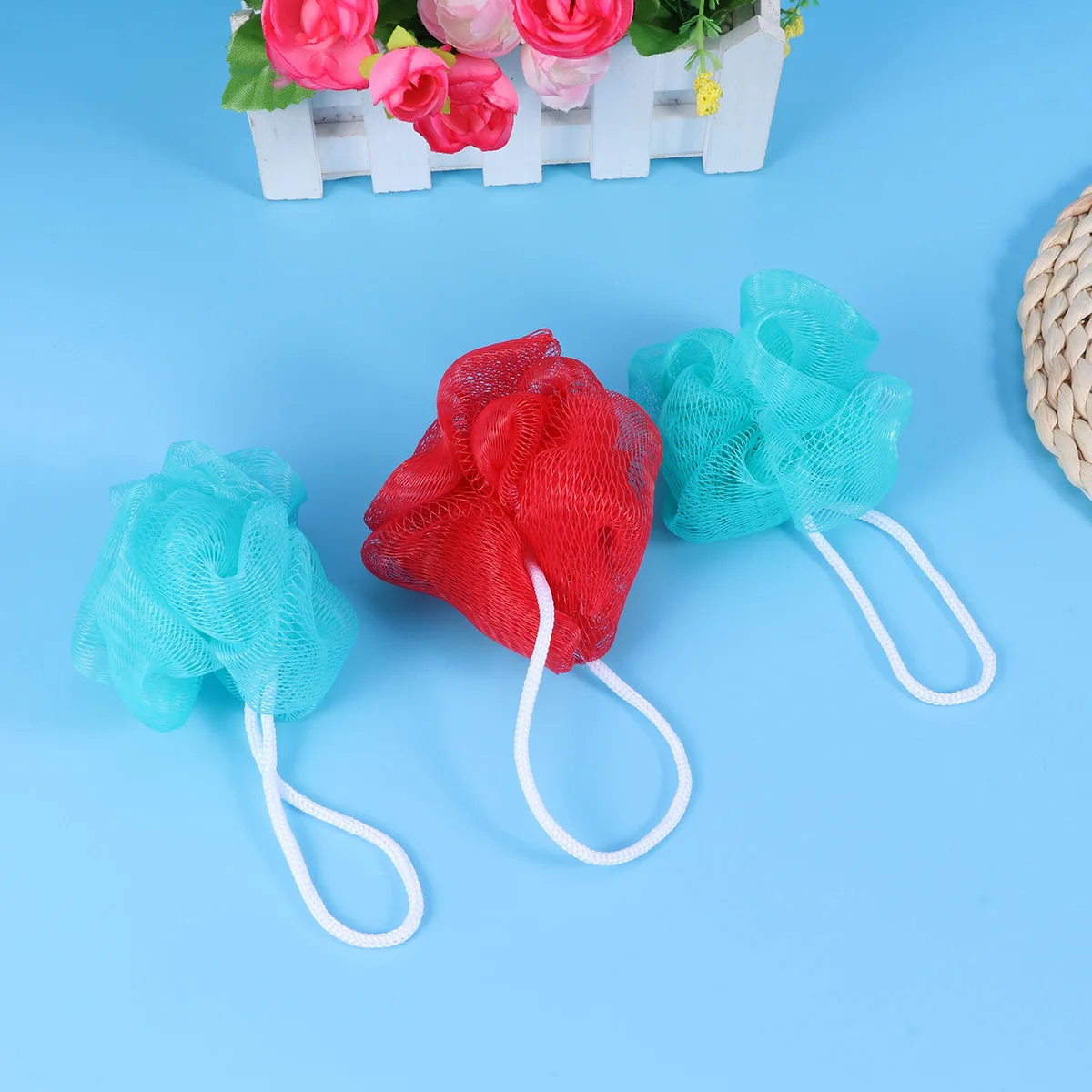 

Флуоресцентная губка, сетчатая сетка, яркие цвета, сетчатая губка, мягкие губки для ванной (случайный цвет)