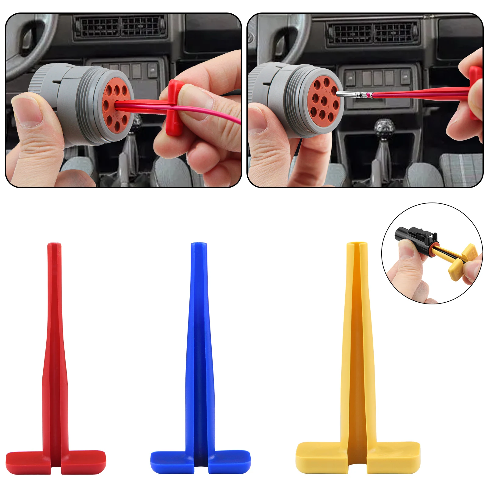 

3 шт. TE DT DTP DTM инструмент для снятия круглых клемм авиационная вилка прямоугольный инструмент для удаления разъемов инструменты для извлечения контактов