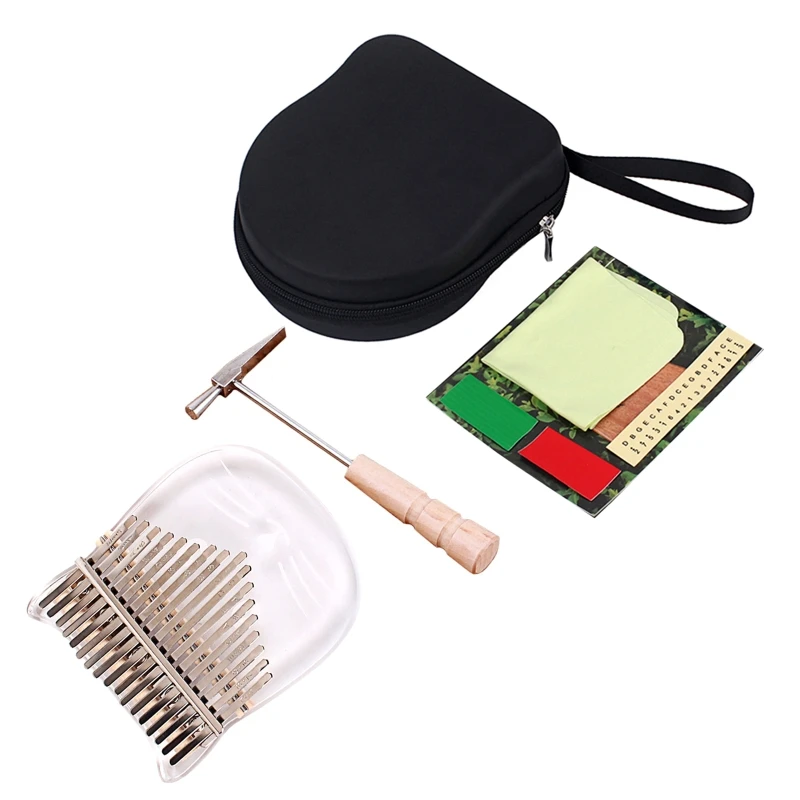 

17 Keys Transparent Kalimba African Thumb Piano Musical Instrument Finger Piano 448D