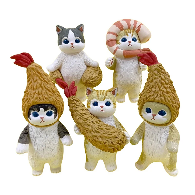 1/5 шт. кавайные фигурки кошки-мусульманды жареные шаймп гасяпон Косплей героев