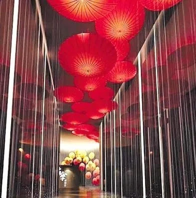 

Женский винтажный зонт из масляной бумаги