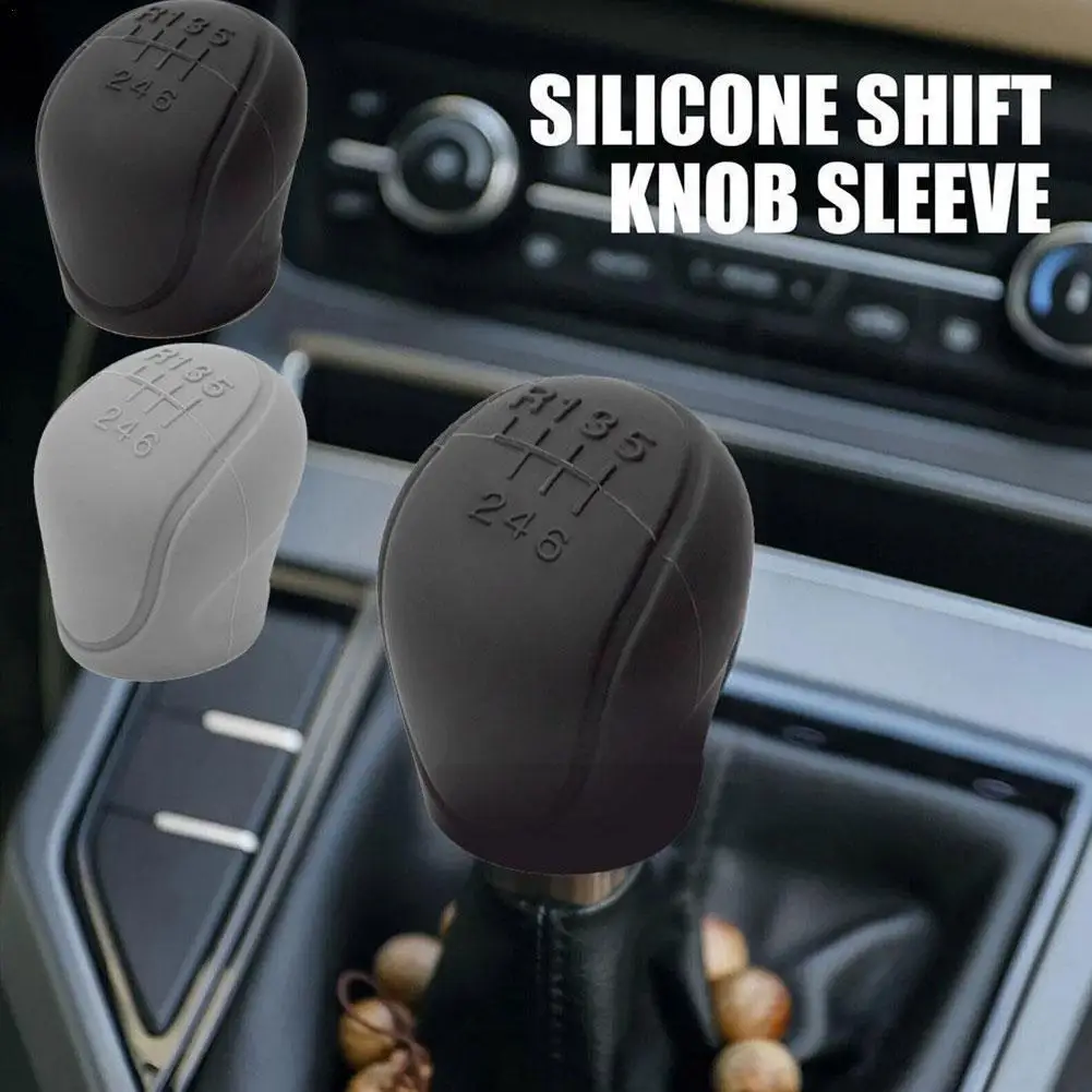 

Car Silicone Gear Shift Handlebar Cover 6-speed Gearsshift Anti-slip Auto Brake Wear-resistant Hand Interior Accessories Sl M7B5