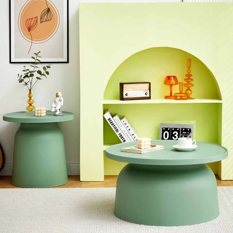 

Modern Design Nordic Coffee Table Living Room Simple Acrylic Japanese Coffee Tables Round White Mesa De Centro De Sala Furniture