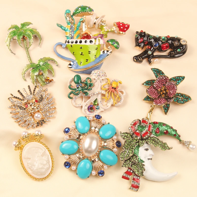 Креативные женские и мужские винтажные дизайнерские бриллиантовые классические кресты для дворца в стиле унисекс бриллиантовые банкетные украшения