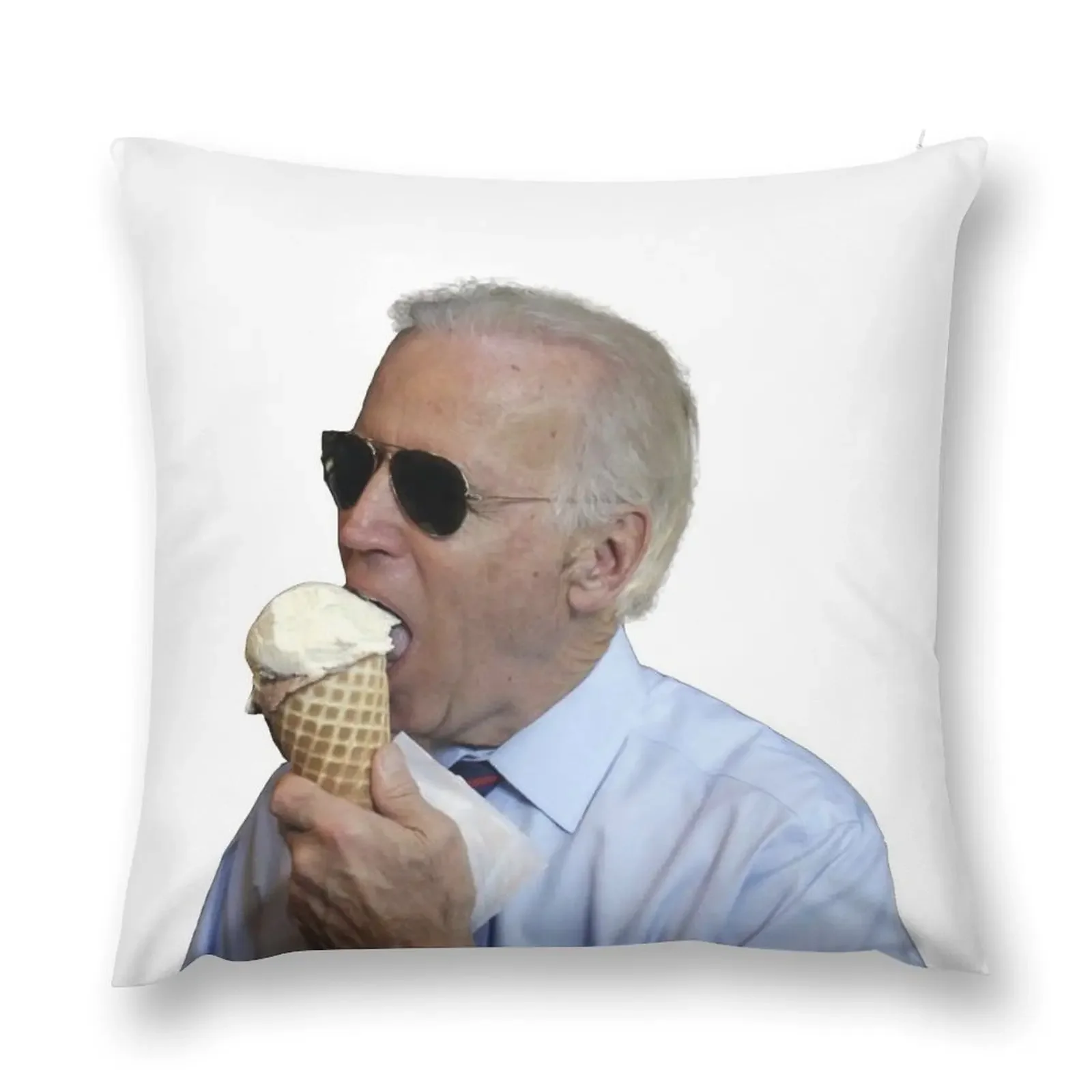 Декоративная наволочка Joe Biden Eating Ice Cream
