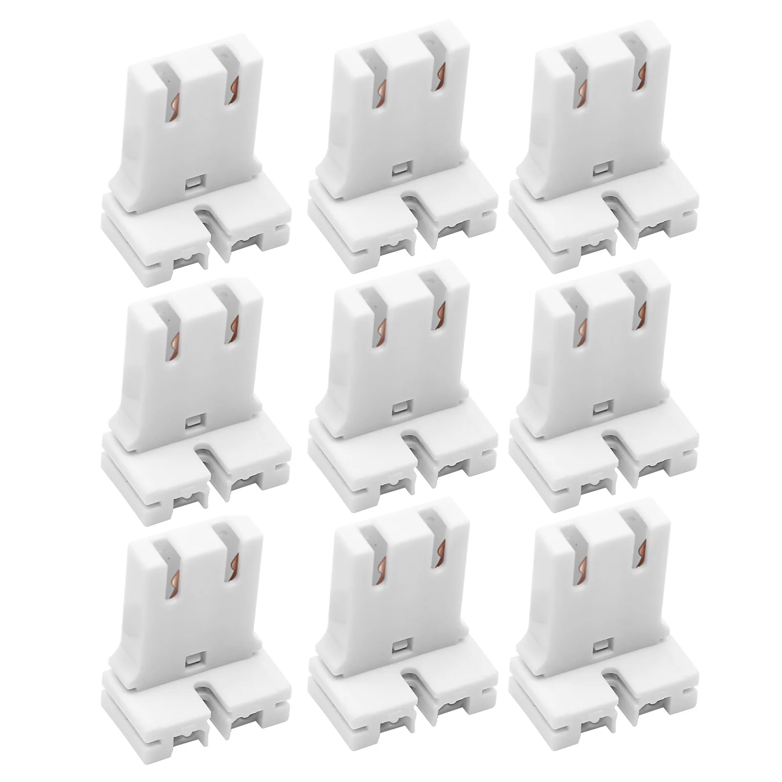 

10 Pcs Fluorescent Lamp Holder T8 Light Accessary Household Holders Home Accessories Foot T8/T12 Led Base
